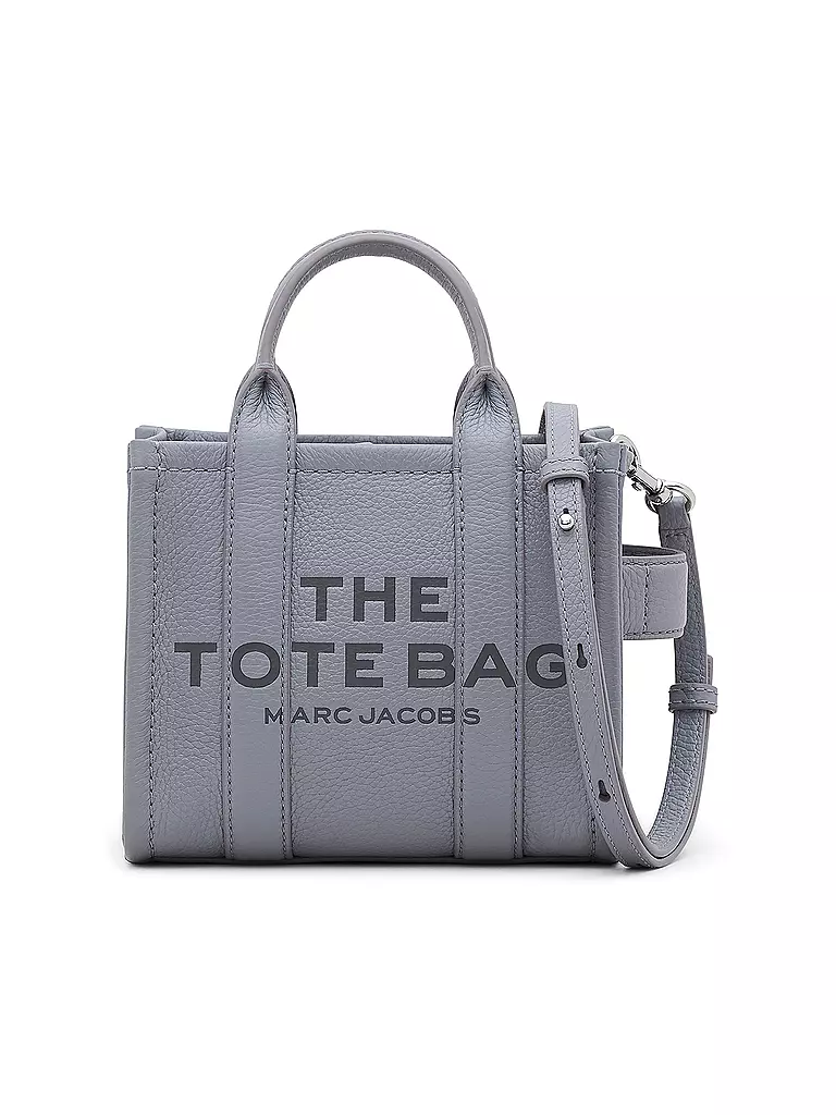 MARC JACOBS Ledertasche Tote Bag THE MINI TOTE grau